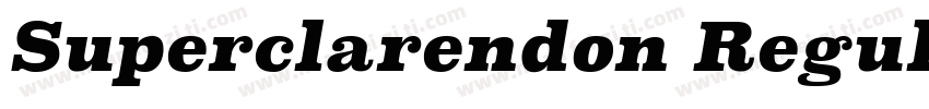 Superclarendon Regular字体转换